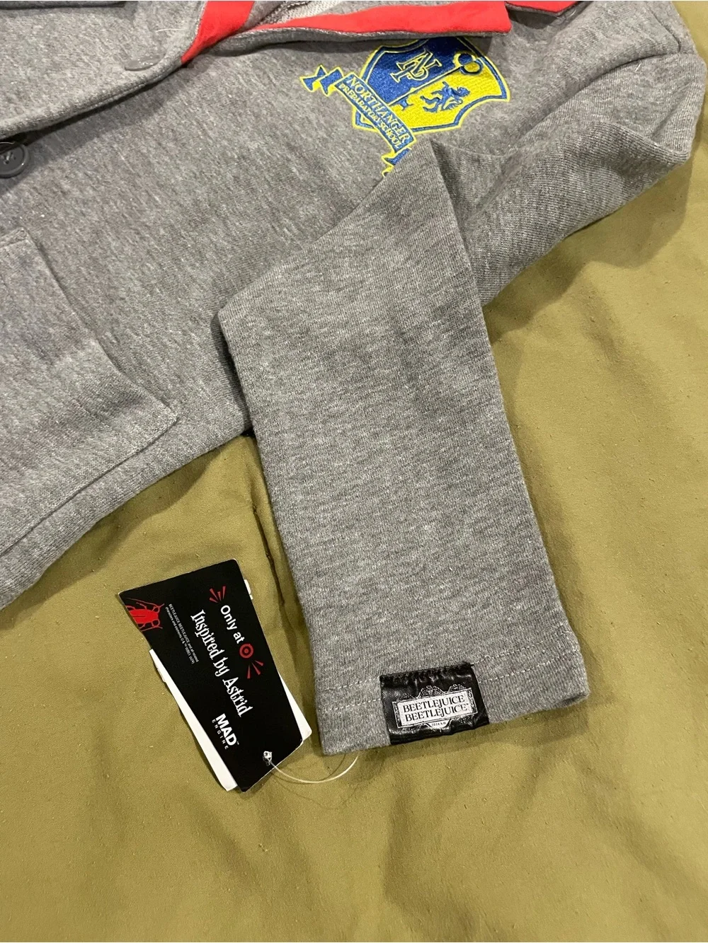 Grey Kids Blazer with Red Trim